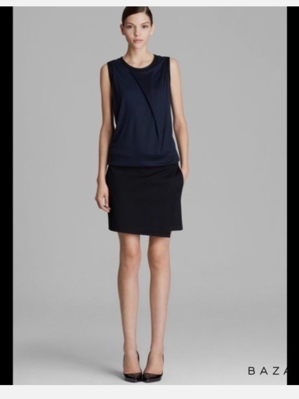 Helmut Lang size 10 sleeveless dress with POCKETS!